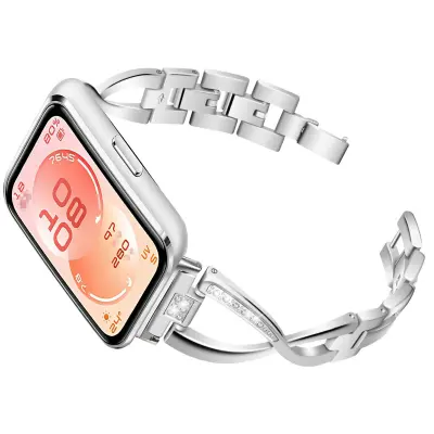 Zamenjava/kompatibilni del – Huawei diamantni kovinski trak, 17cm Silver