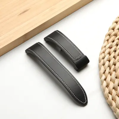 Silikonski pašček 20mm z magnetnim zapenjanjem, združljiv z Samsung WATCH654 Black