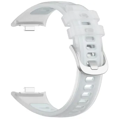 Zamenljiva silikonska zapestnica za Xiaomi Mi Band in Redmi Watch White