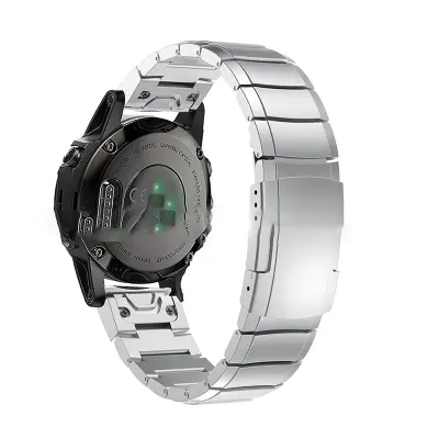 Srebrn pašček za uro Fenix 5s/6s/7s/8 43 mm