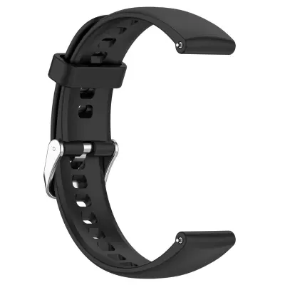 Silicone Replacement Watch Band Compatible with Huawei Watch Fitini — Soft Pin-Buckle Strap, Multiple Colors, 21.5cm x 2cm Black