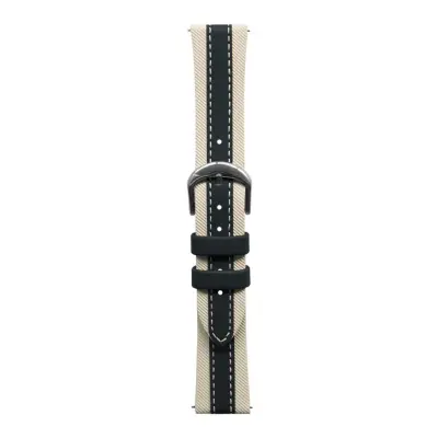 Zamenjava/kompatibilen del – Huawei PU pašček za GT3/GT4/GT5/GT6 Black&White 18 mm