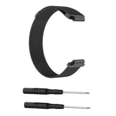 Milanese zapestnica iz 316L jekla za Garmin pametne ure - S Black