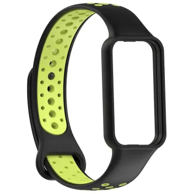 Nadomestni pašček Redmi Band 2 - Črno-zelen TPU zapestni trak Black+Green