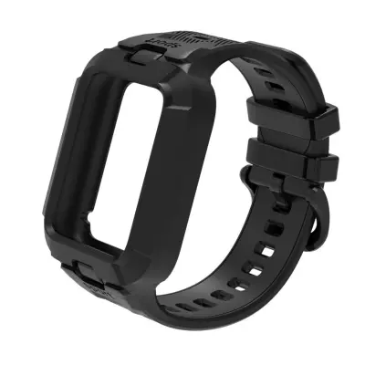 Športni trak kompatibilen z Xiaomi Mi Band 8Pro/9Pro/10Pro - mehak TPU Black