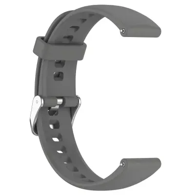Silicone Replacement Watch Band Compatible with Huawei Watch Fitini — Soft Pin-Buckle Strap, Multiple Colors, 21.5cm x 2cm Gray
