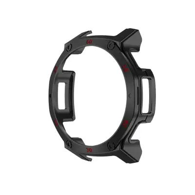 Amazfit T-Rex 3 Pro (44mm) Compatible PC Armor Protective Watch Case – Dual-Color Protective Shell Black/Red