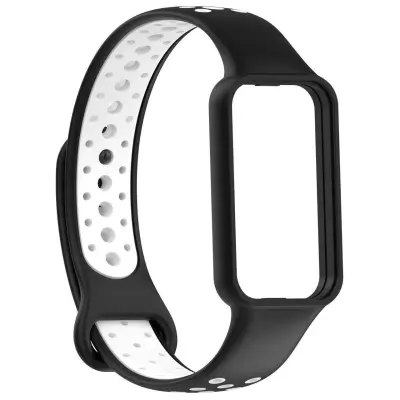 Redmi Band 2 Dvobarvni Pas: Udoben in Eleganten Nadomestni Trak Black&White