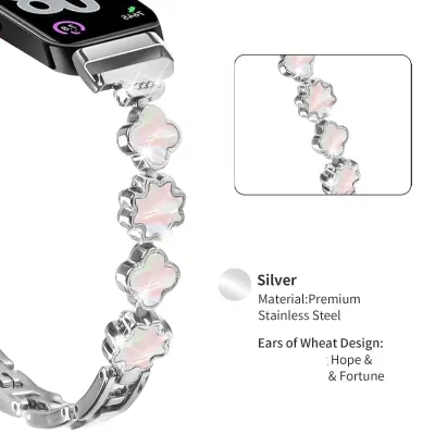 Zamenjava/kompatibilni deli – Huawei pas iz perleti z diamantki za Band 11/11 Pro Silver