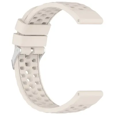 Silikonski zamenljivi pašček za uro, združljiv s Huami Amazfit Active3 Premium 20mm, perforiran Bež