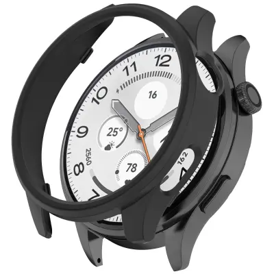 PC polovični ovoj z votlimi kristali — zaščita za Xiaomi Watch5 Black