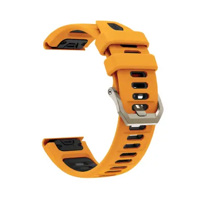 Silikonski perforiran pašček za Amazfit Trex Ultra 2, zračen 22cm Black Orange