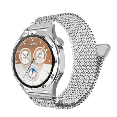 Zamenjava/združljiv del - Jekleni mrežasti pas za Huawei Watch GT Silver