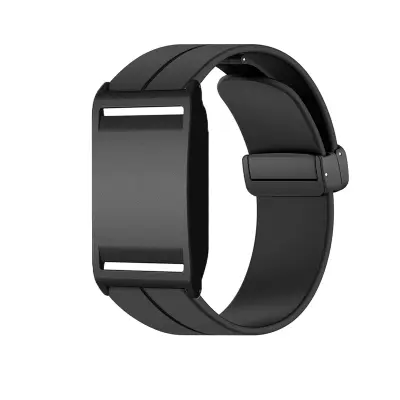 Silikonski nadomestni pašček z magnetnim zaponkom za Polar Loop Black