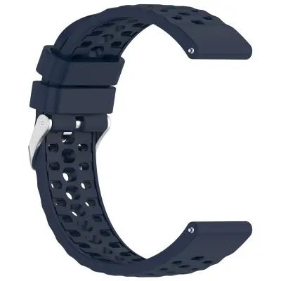 Silikonski zamenljivi pašček za uro, združljiv s Huami Amazfit Active3 Premium 20mm, perforiran Modra