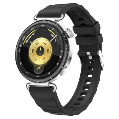 Zamenljivi/kompatibilni deli – Huawei Watch GT6 silikonski pašček 18mm, 22.5x1.8cm Black