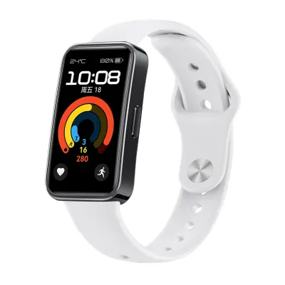 Silikonski nadomestni pašček za Huawei Band 10 White