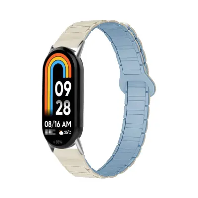 Silikonski magnetni pašček za Xiaomi Mi Band 8/9/10 NFC, 14mm Blue