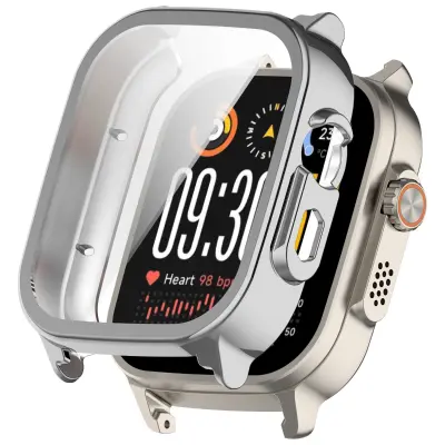 Polno zaščitni ovitek s kaljenim zaslonom za Realme Watch 5 Silver
