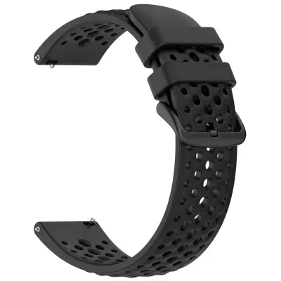 Silikonski pašček 22mm z perforacijo za dihanje, kompatibilen z modeli Black
