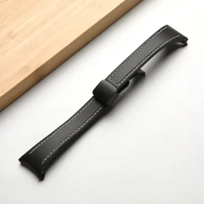 Združljiv pašček za Samsung WATCH 654 iz silikona z magnetnim zaponko Black