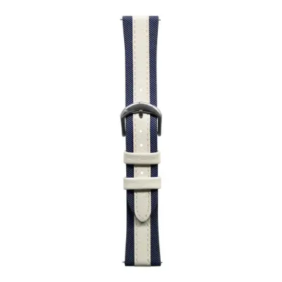 Zamenjava/kompatibilen del – Huawei PU pašček za GT3/GT4/GT5/GT6 White + Blue 22 mm