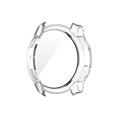 PC ovitek s kaljenim zaščitnim steklom za COROS Pace 4, prozoren Transparent