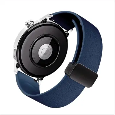 Zamenjava/Kompatibilni deli – Huawei GT in Xiaomi Watch silikonski pas Dark Blue 22 mm
