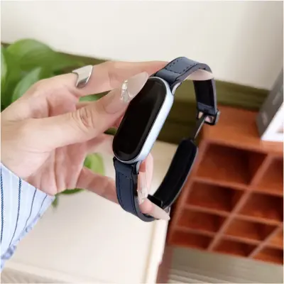 Silikonski pašček z magnetnim zaponkom za Xiaomi Mi Band 8/9/10 Dark Blue
