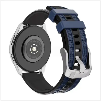 Zamenljiva silikonska zapestnica za Huawei GT6 in GT6 Pro, 22mm Black+Blue