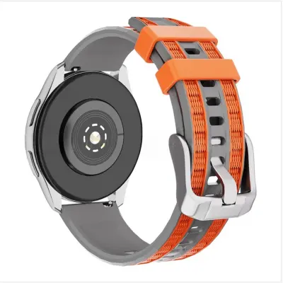 Zamenljiva silikonska zapestnica za Huawei GT6 in GT6 Pro, 22mm Grey Orange