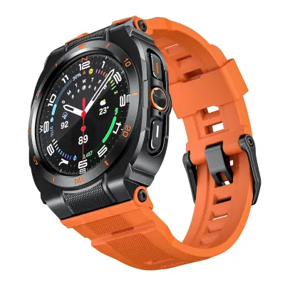 Zamenjava/kompatibilni del – Samsung Galaxy Watch Ultra 47MM silikonski pašček Black+Orange