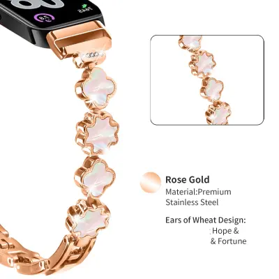 Zamenjava/kompatibilni deli – Huawei pas iz perleti z diamantki za Band 11/11 Pro PinkGold