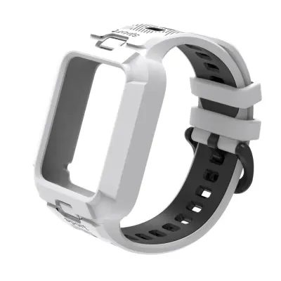 Športni dvobarvni TPU pašček za Xiaomi Mi Band — mehak in zanesljiv White+Black