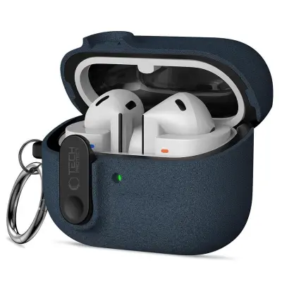 TECH-PROTECT TANKO ZAŠČITNO OVITEK ZA SAMSUNG GALAXY BUDS 3 3 FE 3 PRO, PUHASTO MODREGA OBLIKE