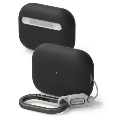 SILIKONSKI OVITEK RINGKE ZA APPLE AIRPODS PRO 3 Z ZAŠČITNIM PROTIDRSNIM PREMAZOM
