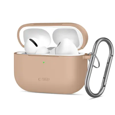 SILIKONSKI OVITEK S KAVLJIČKOM ZA APPLE AIRPODS PRO 3, TRPEŽEN IN ELEGANTEN