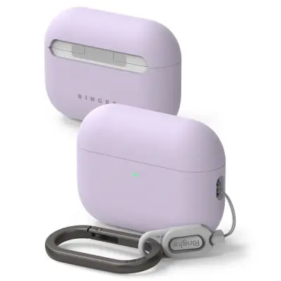 SILIKONSKI OVITEK RINGKE ZA APPLE AIRPODS PRO 3 V SVETLO VIJOLIČNI BARVI