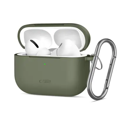 SILIKONSKI OVITEK S KAVLJIČKOM TECH-PROTECT ZA ZAŠČITNO DRŽALO ZA APPLE AIRPODS PRO 3