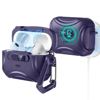OVITEK ESR CYBER FLICKLOCK HALOLOCK MAGSAFE ZA APPLE AIRPODS PRO 3 Z ZAŠČITO