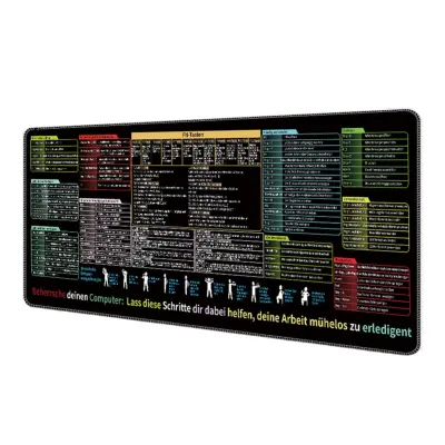 Velik podlog za miško s bližnjicami 30cm x 80cm, pralna