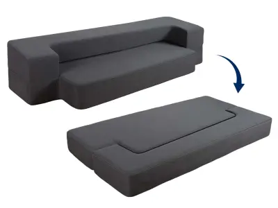 Zložljiva postelja 2v1 Dormeo temno siva  CHARCOAL/G