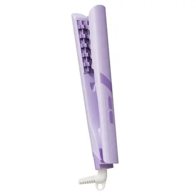 Kodrasti lasje s koruzno ploščo - likalnik za volumen za dvig in oblikovanje Purple