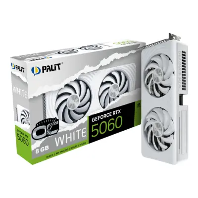 Grafična kartica nVidia RTX5060 Palit Bela - 8GB GDDR7 (NE75060U19P1-GB2063M)