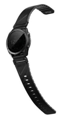 Magnetni pašček UNIQ Fluo za Garmin Quick Release 26 mm in QuickFit črne barve
