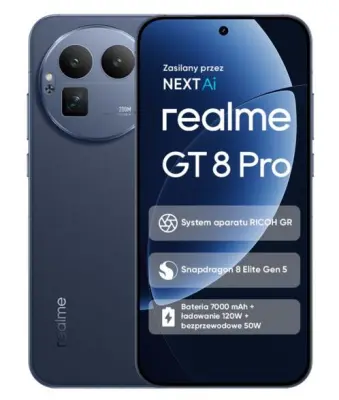 REALME GT 8 Pro 12/256 pametni telefon modre barve (mestno modra)