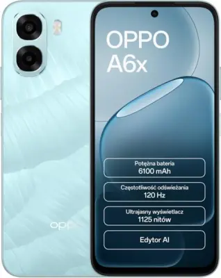 OPPO A6x 4G (LTE) pametni telefon 4 GB/128 GB modre barve