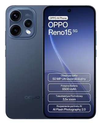 OPPO Reno 15 5G pametni telefon 8 GB/512 GB temno moder