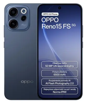 OPPO Reno 15 FS 5G pametni telefon 8 GB/512 GB mornarsko moder
