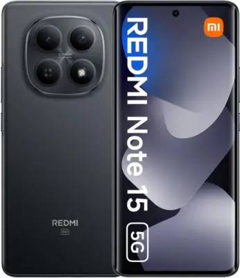 XIAOMI Redmi Note 15 5G pametni telefon 6 GB/128 GB črne barve